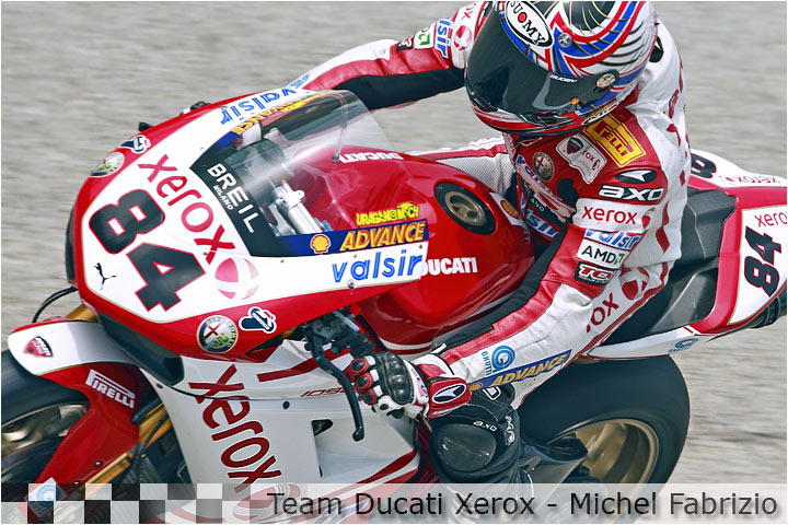 E il suo compagno di squadra alla Ducati Xerox - Michel Fabrizio